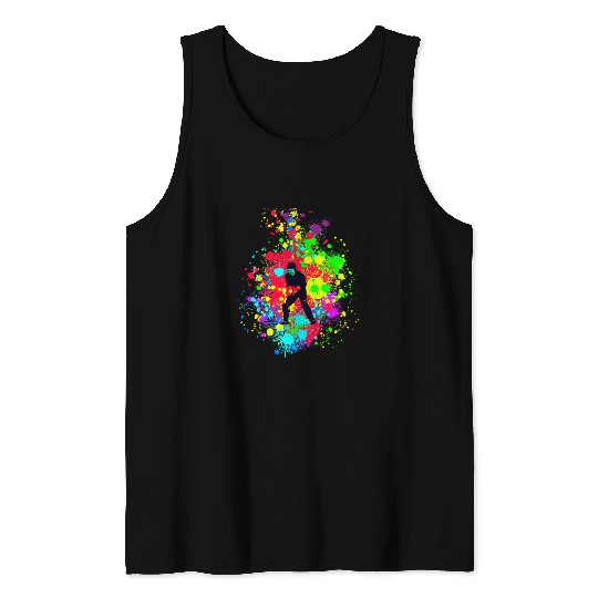 Cricket Fan Cool Wicket Keeper Cricket Player for Sport Lovers Tank Tops