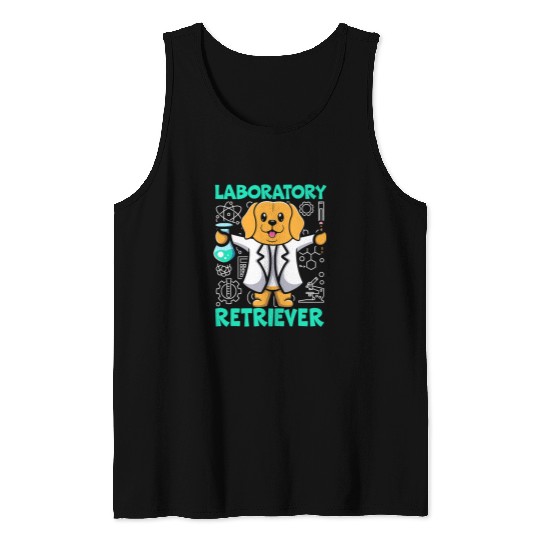 Labrador Lab Dog Laboratory Retriever Future Scientist Labrador Dog 3 Tank Tops