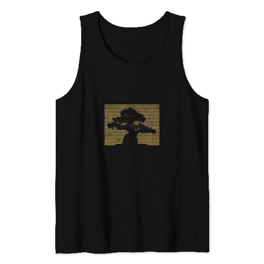 Bonsai Tree Art Tank Tops
