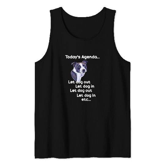 Dog Staffordshire Staffy Staffordshire Bull Terrier funny pet dog gift 3 Tank Tops