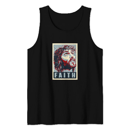 Christian Jesus Christ Christian Jesus Christ Icon Faith Christianity Christian 3 Bible Verse Christ Tank Tops
