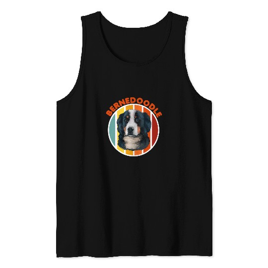 Bernedoodle Dog Lover Graphic Tank Tops