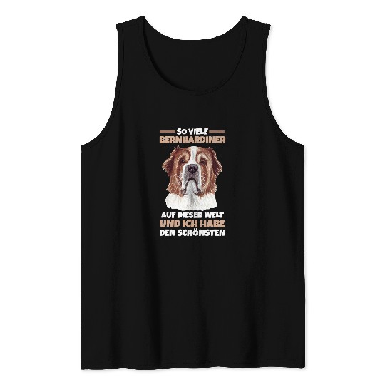 St Bernard Dog Friends Tank Tops