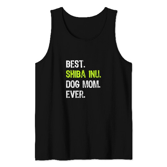 Dog Shiba Inu MOM mothers Day Dog Lovers Tank Tops