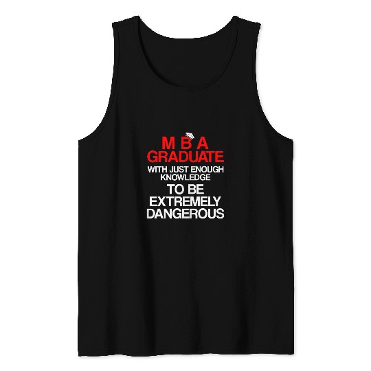 MBA Student Business Degree Graduation 88 Tank Tops