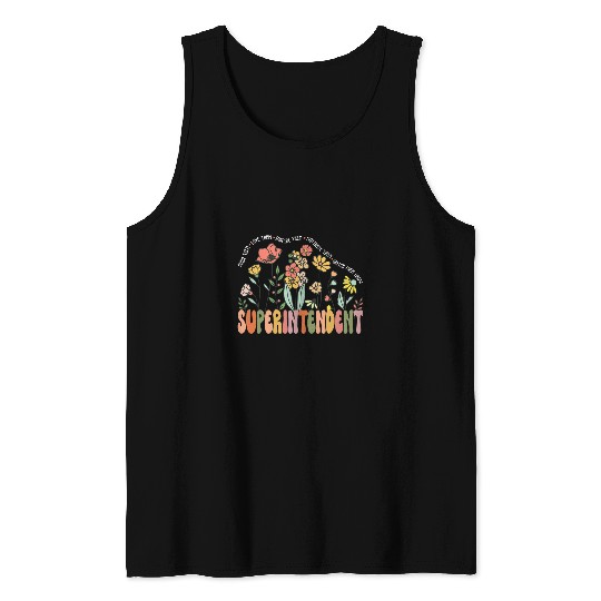 Superintendent Wildflower Retro Supervisor Daisy Tank Tops