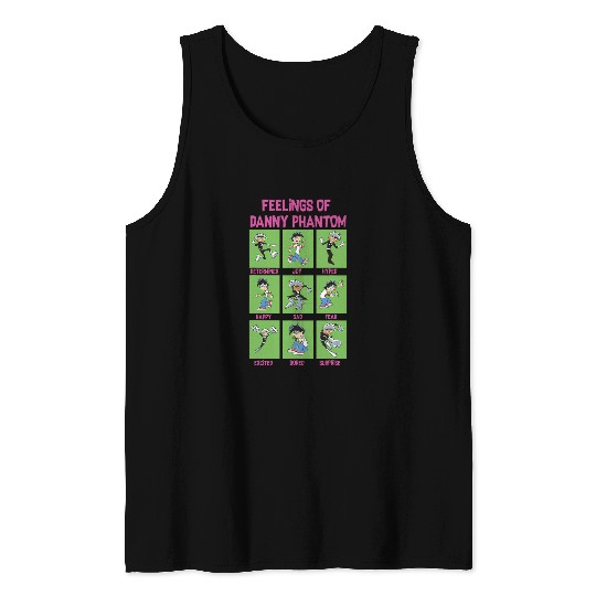 Danny Phantom The Feelings Of Danny Phantom Portrait Grid Tank Tops