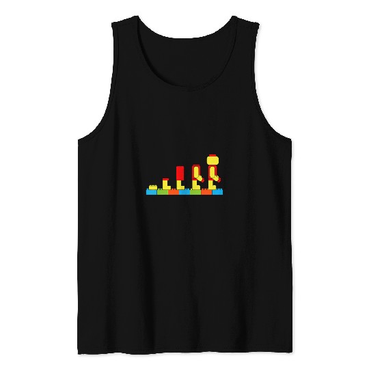 Funny Bricks Evolution Master Builder Building Blocks kids Tank Tops