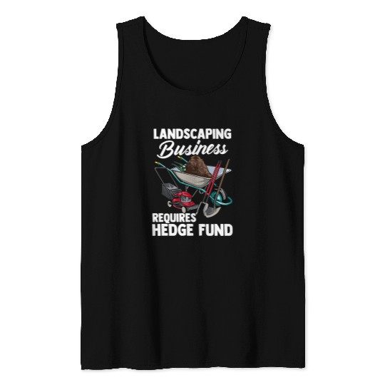 Lawn Care Mowing Design For LandscaperRequires Hedge Fund 328 Tank Tops