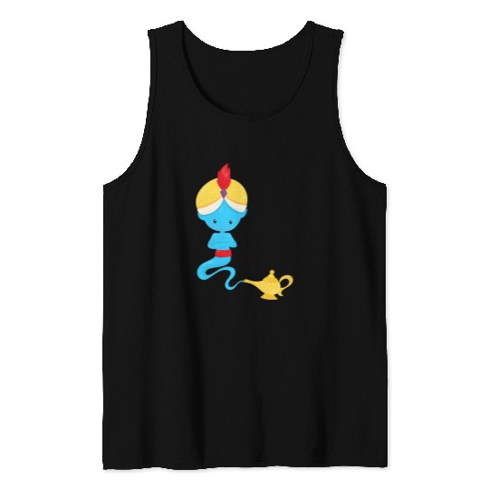Cute Funny uniques Magic Genie Lamp Art Gift Tank Tops