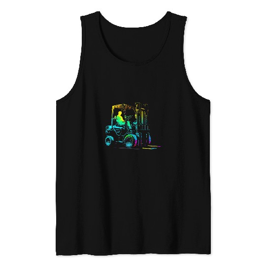 Forklift operator forklift truck Tank Tops