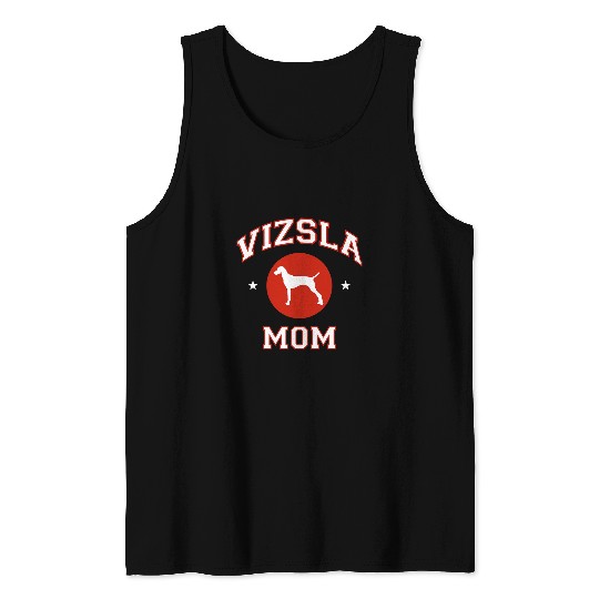 Dog Vizsla Mom Tank Tops