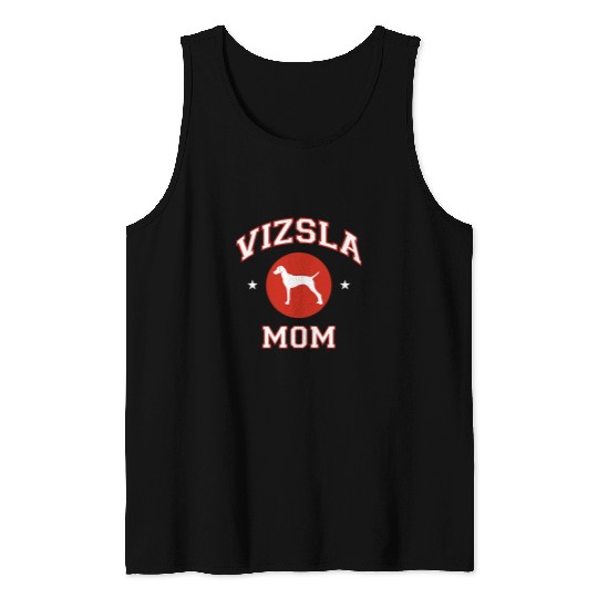 Dog Vizsla Mom Tank Tops
