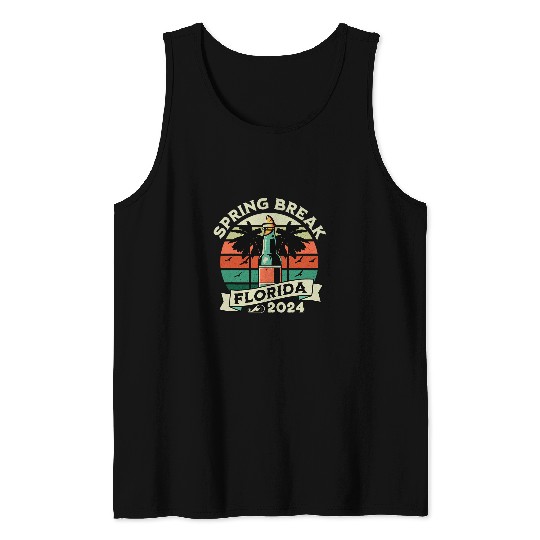 Spring Break Florida 2024 College Student Spring Break 1 Tank Tops