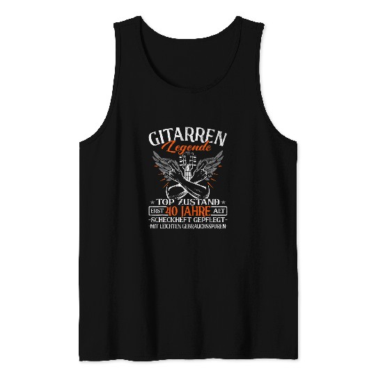 Guitarist Legend 40th Birthday Guitarist Player Guitar Tank Tops