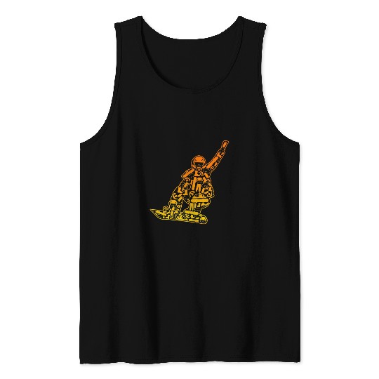 Skiing Ski Snowboarder Snowboarding Tank Tops
