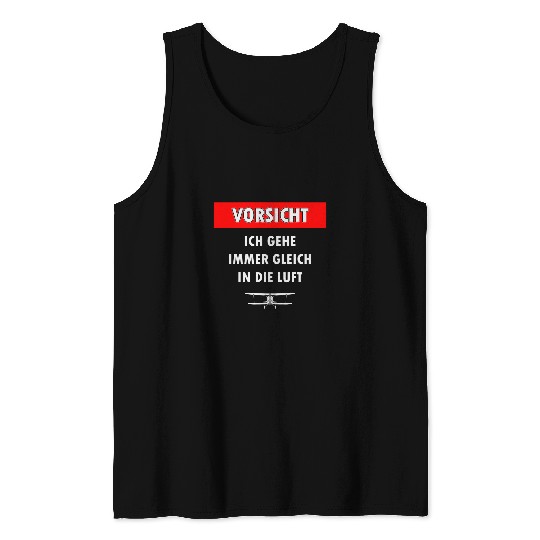 Sport Airplane Pilot Sailing Flying Plane Pilots Tank Tops