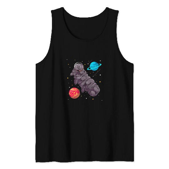 Teacher Job Tardigrade In Space Water Bear Astronaut Microbiologist Tank Tops