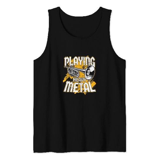 Trumpet Lover Player Marching Band Trumpeter Tank Tops