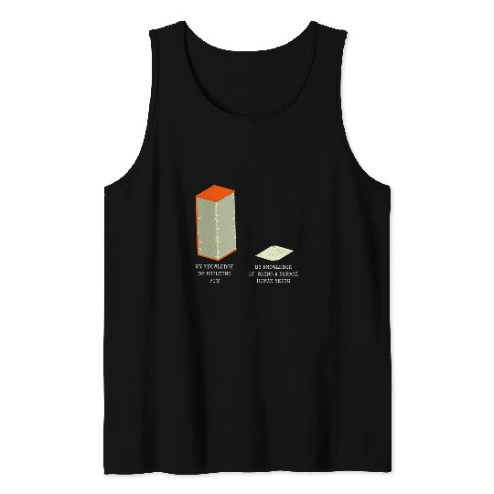 Funny PC Builder Gamer Rig Knowledge Meme Computer Builder Tank Tops