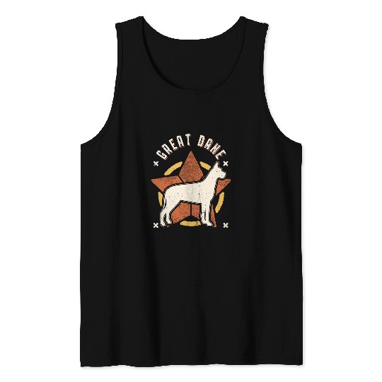 Dog Great Dane vintages Retro Classic Dog Tank Tops