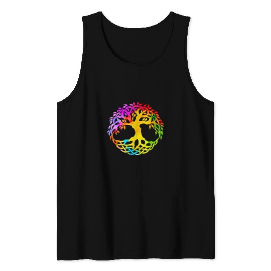Colorful Life is Really Good vintages Watercolor Art Tank Tops
