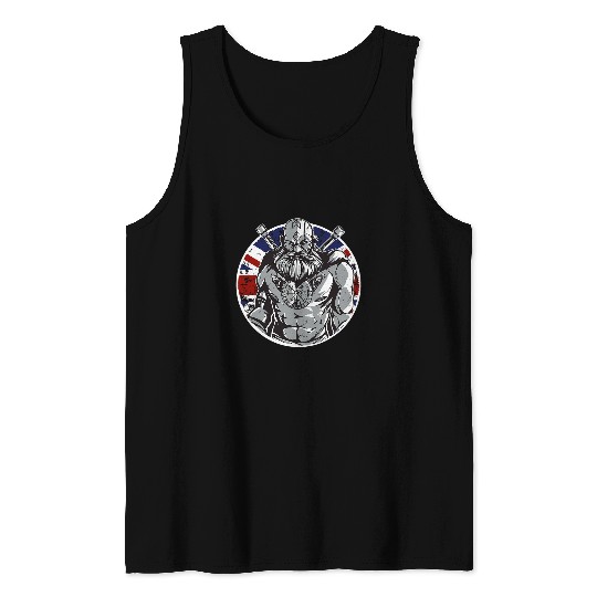 English Viking Warrior Tank Tops
