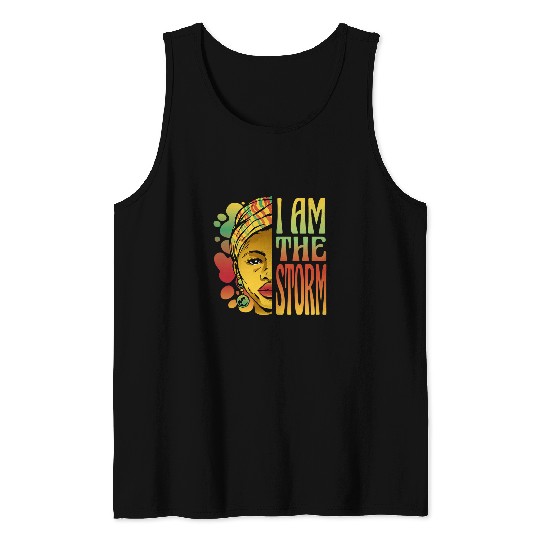 African American Mrs Ich bin der Sturm Black History Month Tank Tops