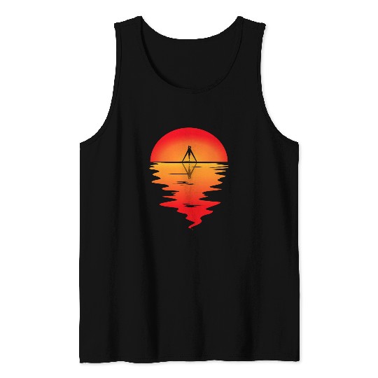 Land Surveyor Land Surveying Sunset Land Surveying Analyst Tank Tops