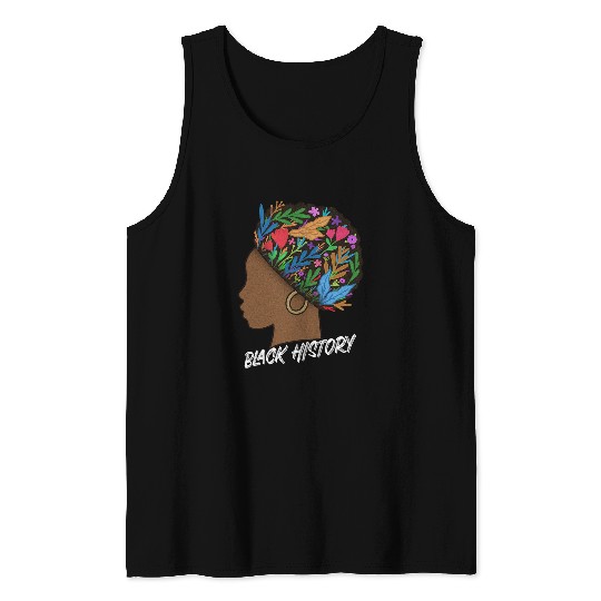 African Roots Black History Month African American Tank Tops
