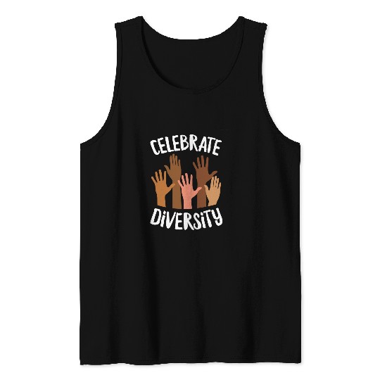 Celebrate Diversity Melanin Black History African Pride Tank Tops