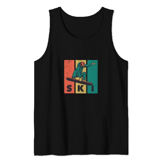 Skiing Ski vintages Ski Jumping Skiing Snowboarding Essential Tank Tops