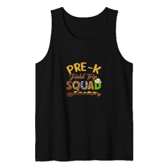 PreK Students School Zoo Field Trip Squad Matching Tank Tops