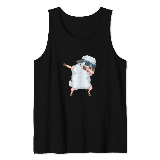 Cool Dabbings Sheep Funny Farmer Lamb Animal Dancing Gift 2 Tank Tops
