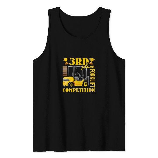 3rd Place Forklift Competition Forklift Operator Tank Tops