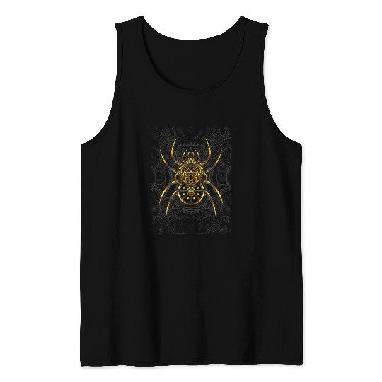 steampunk spider Tank Tops