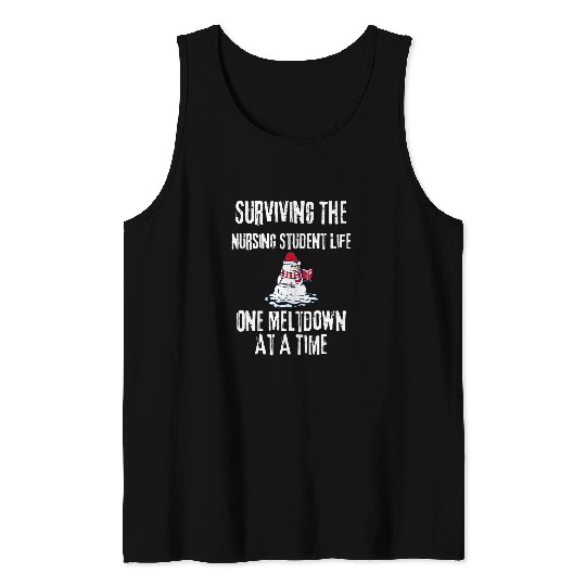 Surviving The Nursing Student Life One Meltdown Christmas Tank Tops