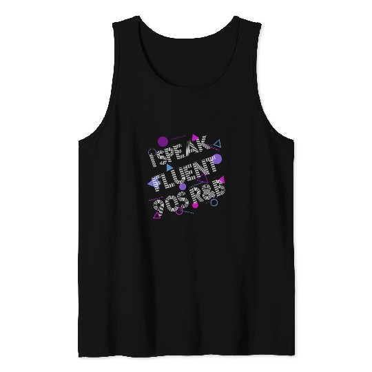 Teacher Job vintages 80s 90s rb Music Language Teacher Party Costume Tank Tops