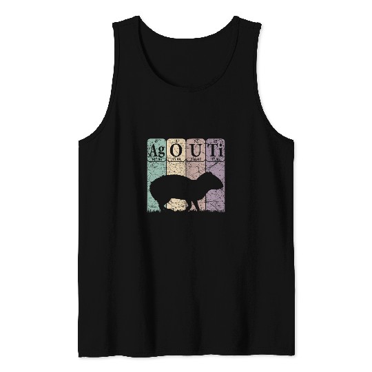 Agouti Periodic Table Elements Agouti Lover Retro Rodent 1 Tank Tops