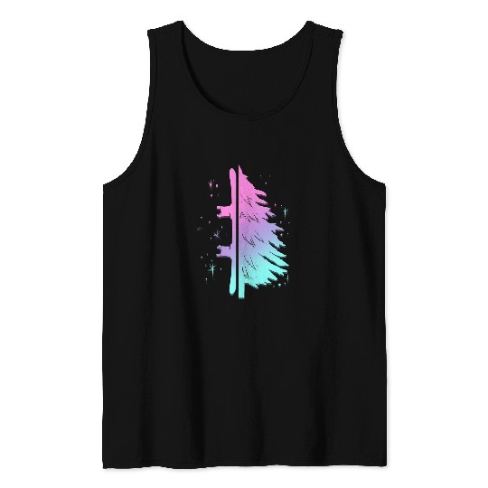Skiing Ski Snowboarding Pine Gift for Winter Holidays Snowboard Trip Tank Tops
