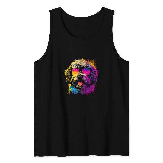 Dog Havanese Bolonka Zwetna Shih Tzu Lhasa Apso Sunglasses 3 Tank Tops