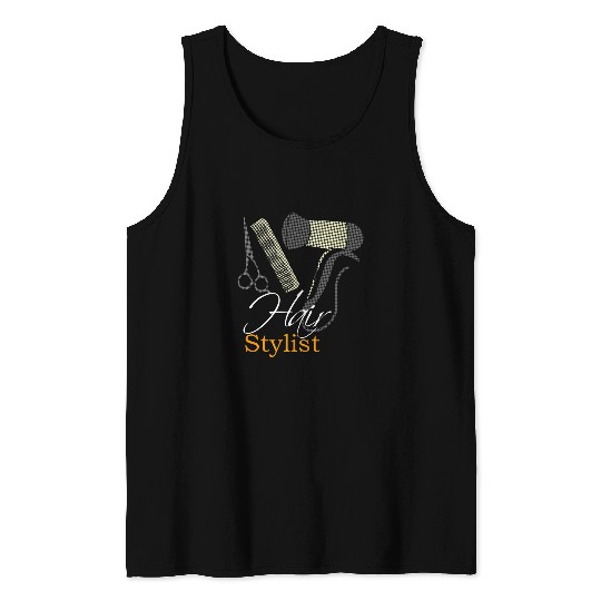 Hair Stylist Cosmetologist Graduation Gift Hairdresser Art Tank Tops