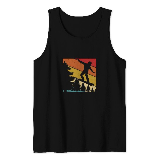 Skiing Ski Extreme Sport vintages Snowboarding Snowboarder Snowboard Tank Tops