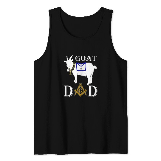 Goats Lover Masons Dad Collar Apron Brother Masonic Father Day Gift Tank Tops