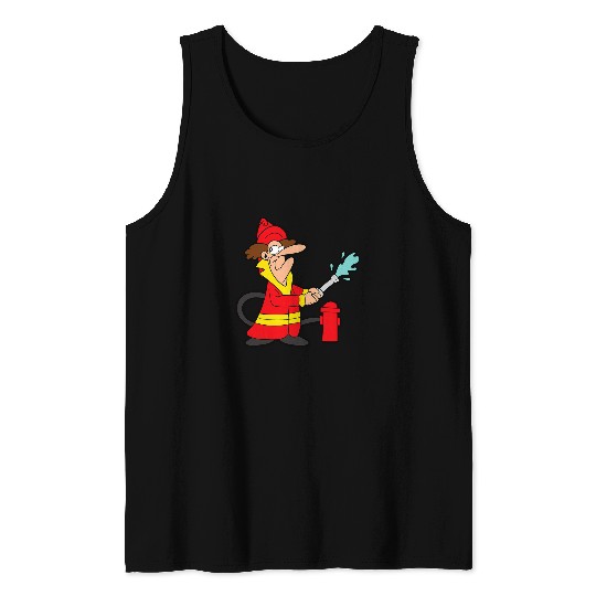 Firefighter Fireman EMT Rescue First Responder 21 Tank Tops