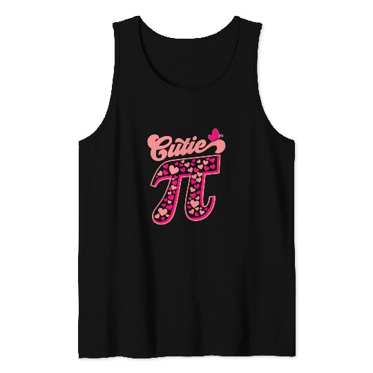 Teacher Job Happy Pi Day Cutie Pi Math Teacher Women Kids Men Toddler Tank Tops
