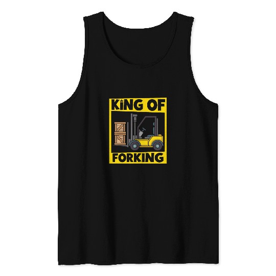 Forklift operator Warehouse Heavy equipment Forklift truck 4 Tank Tops