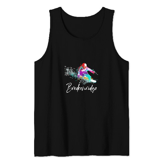 Skiing Ski Snowboarding vintages Breckenridge Colorado Tee Tank Tops