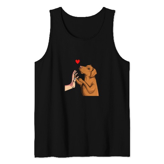 Dog Vizsla Magyar Vizsla Love Dog Mom Girls Women Tank Tops