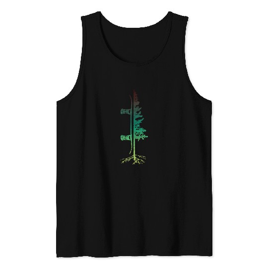 Skiing Ski vintages Pine Snowboarder Snowboarding Fan Rider Gift Tee 1 Tank Tops